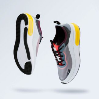 Tenis Chunky Plataforma Branco e Prata